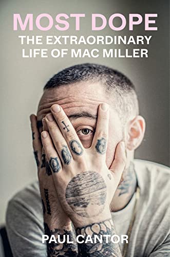 Book cover featuring Mac Miller with hand over his eye, tattoos visible.