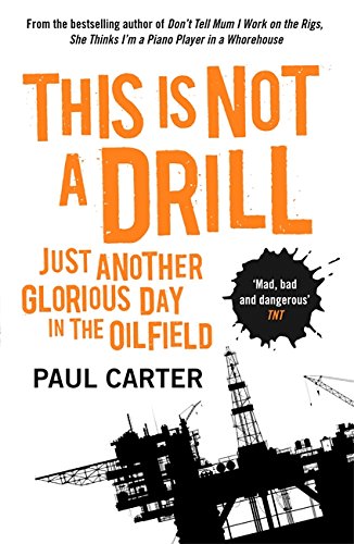 Book cover with orange text and a black silhouette of an oil rig.