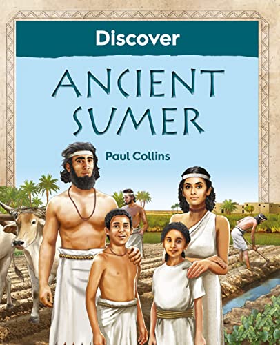 Book cover depicting a family and farm scene from Ancient Sumer.