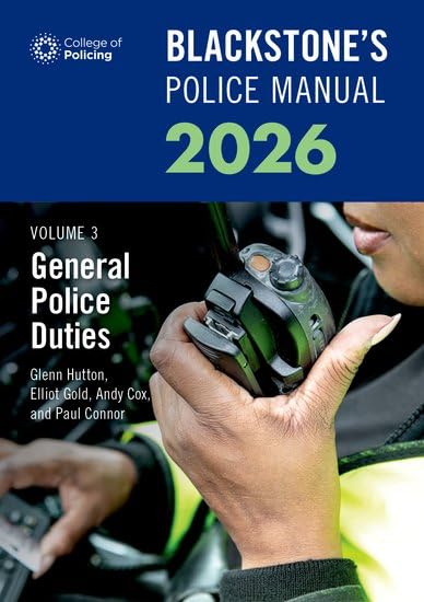 Blackstone’s Police Manuals Volume 3 cover, showing a police radio.