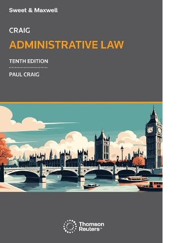 Book cover: "Administrative Law" tenth edition, with a London cityscape.
