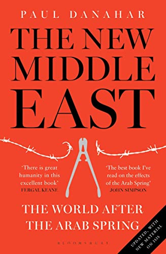 Book cover: "The New Middle East: The World After the Arab Spring" with barbed wire.