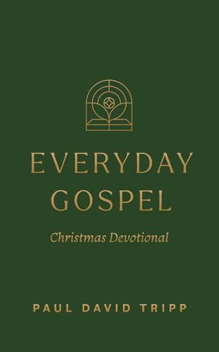 Dark green book cover with gold text: "Everyday Gospel Christmas Devotional.