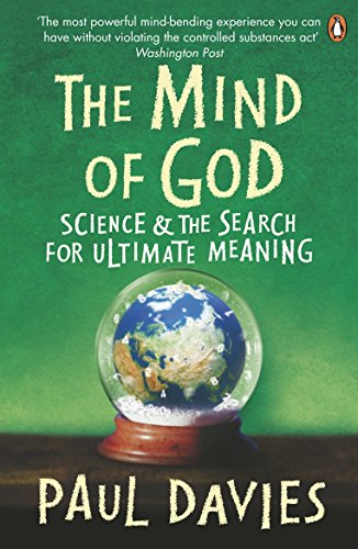 Book cover: "The Mind of God" with Earth in a glass dome.