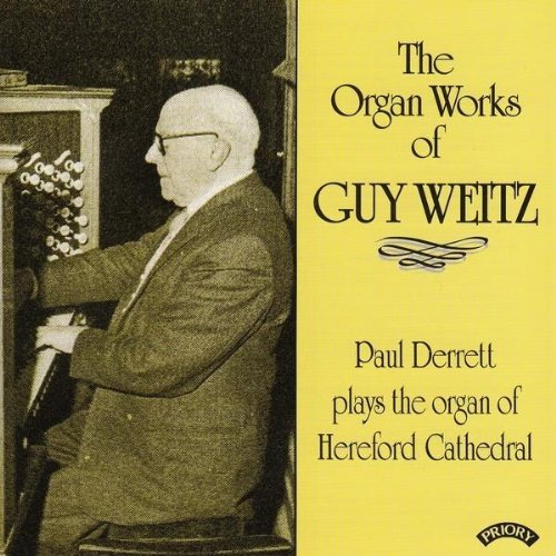 CD cover featuring a sepia-toned portrait of organist Guy Weitz.