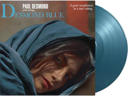 “Desmond Blue” vinyl record cover featuring a person wrapped in blue fabric.