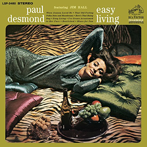 Album cover for Paul Desmond’s “Easy Living” featuring a woman reclining.
