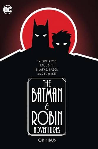 Book cover: Batman and Robin silhouettes against a red circle.