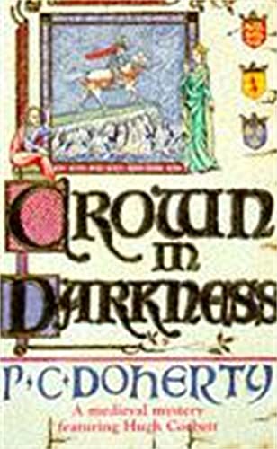 Book cover with medieval illustration of a knight and illuminated lettering.