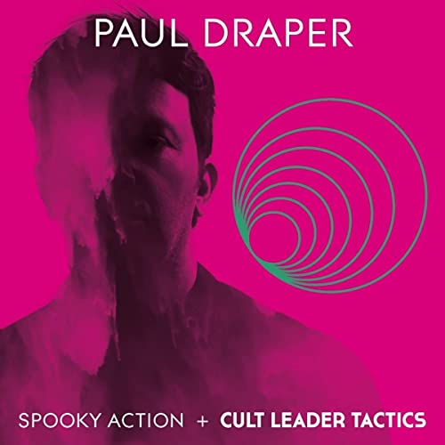 CD cover: pink background, obscured face, and teal concentric circles.