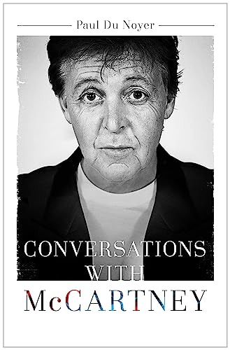 Black and white portrait of Paul McCartney, book cover titled "Conversations with McCartney".
