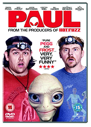 DVD cover for "Paul" featuring two men and an alien with large eyes.
