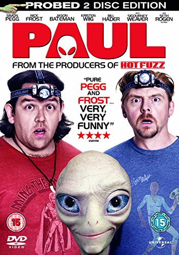 DVD cover for "Paul" featuring two men and a grey alien.