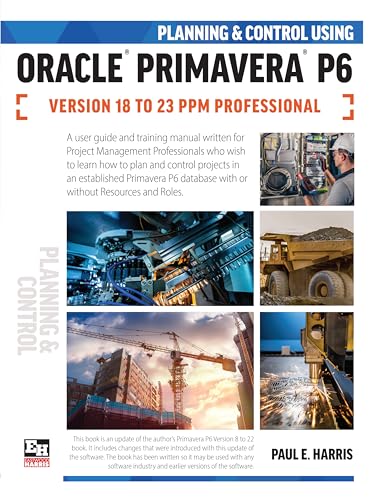 Book cover for Oracle Primavera P6 planning and control software guide.