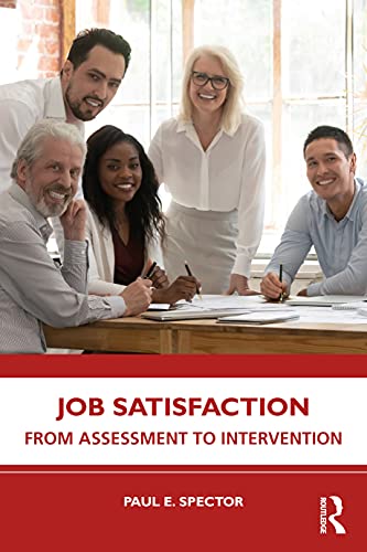 Book cover featuring diverse professionals and the title "Job Satisfaction.