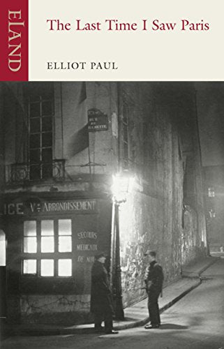 Book cover: "The Last Time I Saw Paris" with a dark, Parisian street scene.