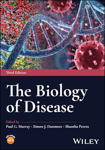 Book cover: “The Biology of Disease” with DNA and virus imagery.