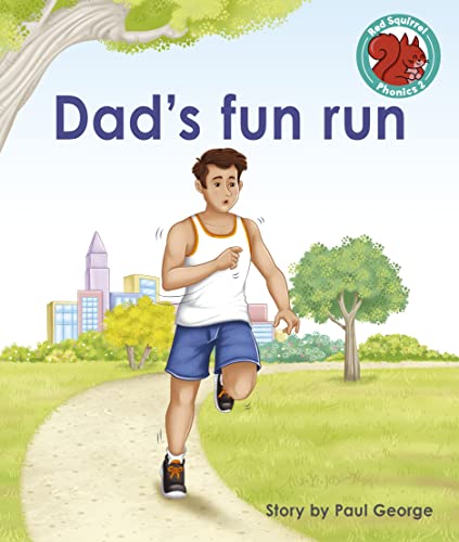 Book cover: a boy running along a path in a city park.