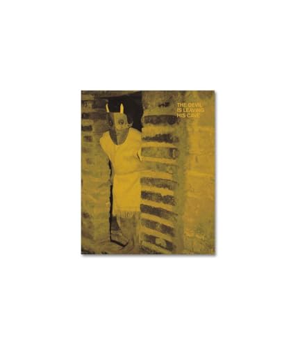 Book cover: figure in yellow dress with animal mask, distressed texture.