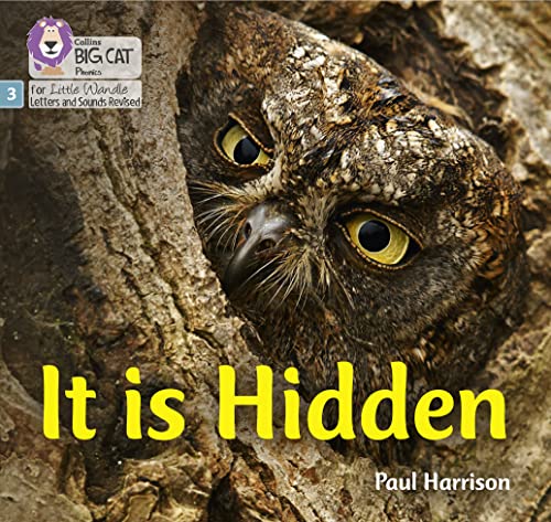 Book cover featuring a close-up of an owl partially hidden in tree bark.