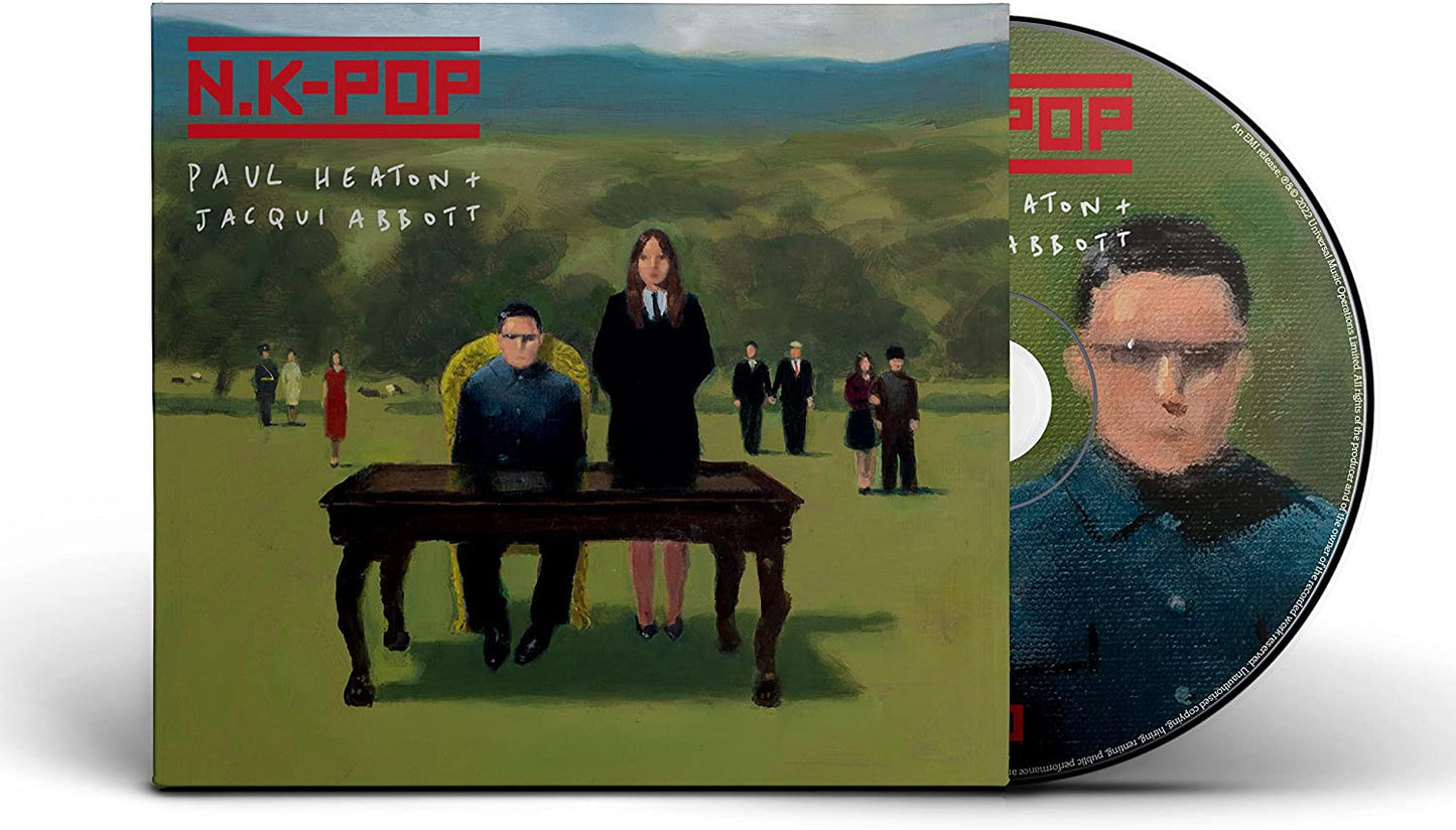 Album cover art featuring a man and woman sitting at a table outdoors.