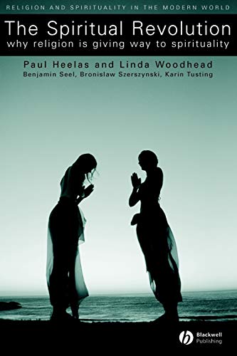 Book cover with silhouettes of two people in prayer before the ocean.