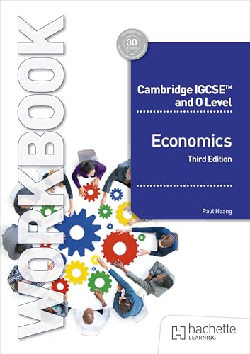 Economics workbook cover with people reaching for colorful gears.