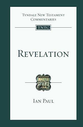 Book cover: "Revelation" commentary by Ian Paul, with religious imagery.