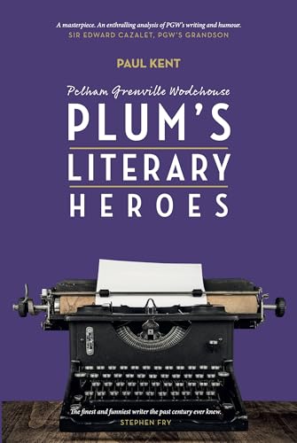 Book cover: "Plum's Literary Heroes" with a vintage typewriter image.