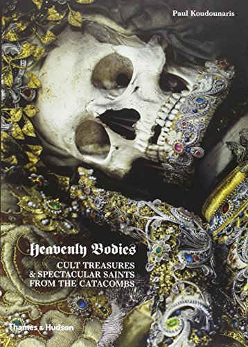 A human skull adorned with gold, silver, and jewels, featured on a book cover.
