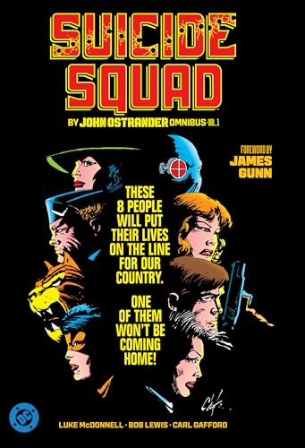 Comic book cover featuring a group of diverse characters, “Suicide Squad.”