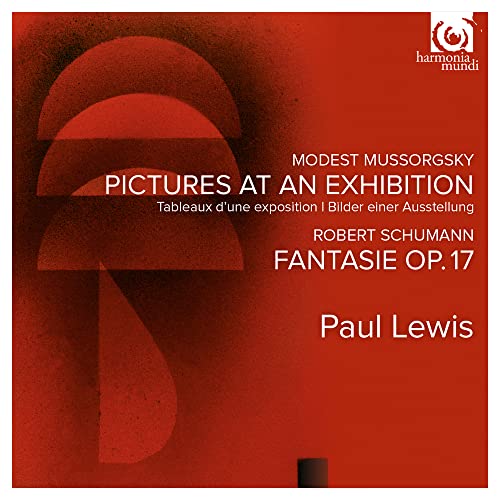 CD cover for Paul Lewis performing Mussorgsky and Schumann.