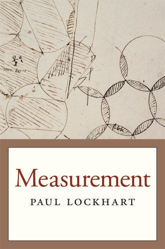 Book cover with sketches of geometric shapes and the title "Measurement.