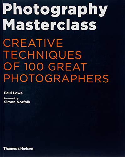 Book cover titled Photography Masterclass with white and orange text on a black background.