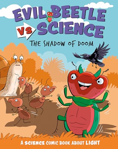 Comic book cover featuring a red beetle, ants, and a bird in a landscape.