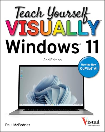 Book cover: "Teach Yourself VISUALLY Windows 11," featuring a laptop.