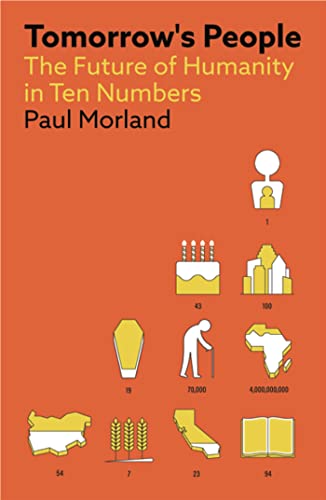 Book cover: "Tomorrow's People" with orange background and numeric illustrations.