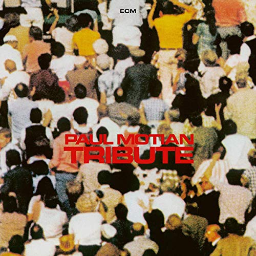 Album cover with a crowd of people and "Paul Motian Tribute" in red text.
