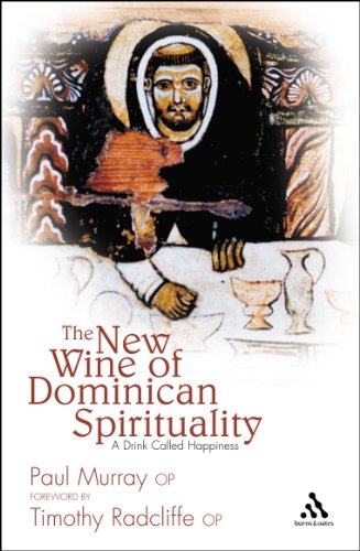 Book cover featuring a medieval painting of a monk at a table with chalices.