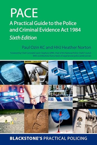 Book cover for "PACE" guide, showing crime scene imagery and text.