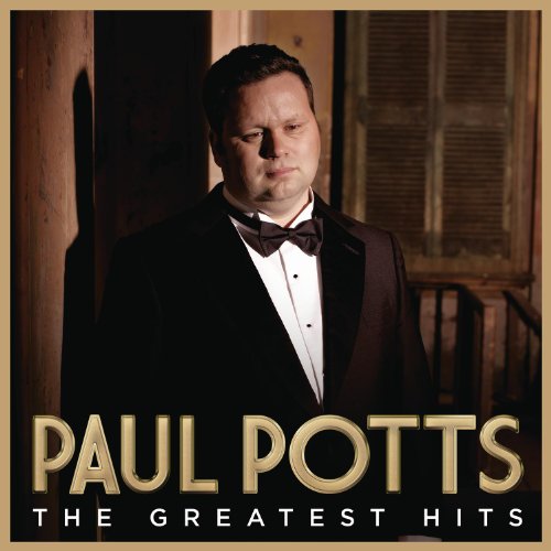 Paul Potts album cover featuring the singer in a tuxedo, gold lettering.