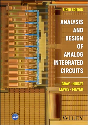 Textbook cover: "Analysis and Design of Analog Integrated Circuits," sixth edition.