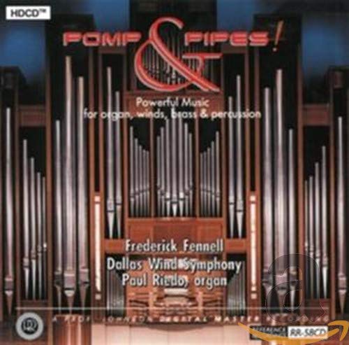 CD cover for “Pomp and Pipes” featuring a pipe organ.