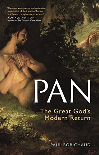 Book cover depicting a muscular man playing pipes, titled "Pan.