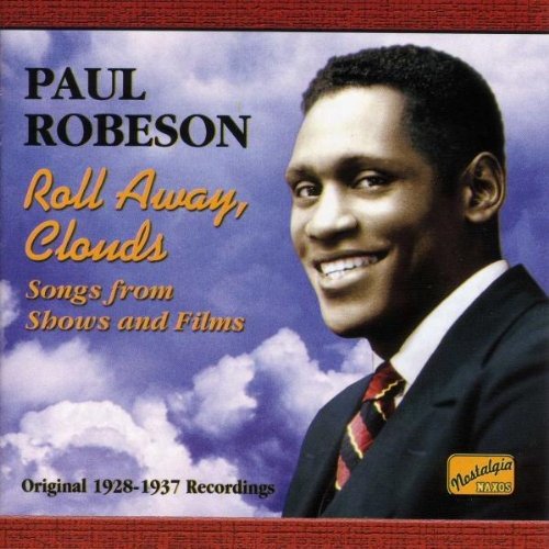 "CD cover featuring Paul Robson's portrait against a cloudy blue sky."