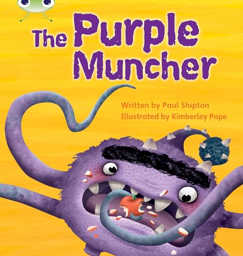 Book cover featuring a purple monster with an open mouth and apple.