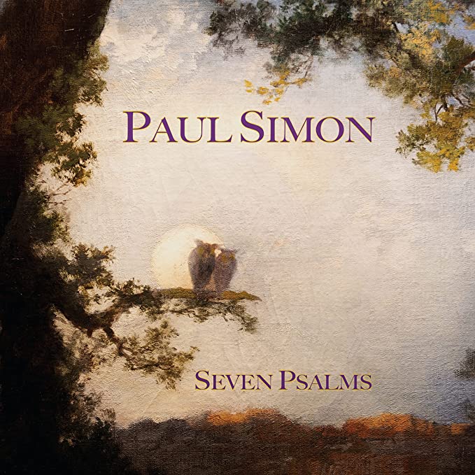 Paul Simon's "Seven Psalms" CD cover with owls in branches.
