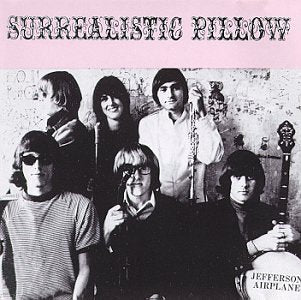 Album cover for Jefferson Airplane’s “Surrealistic Pillow” featuring a band portrait.