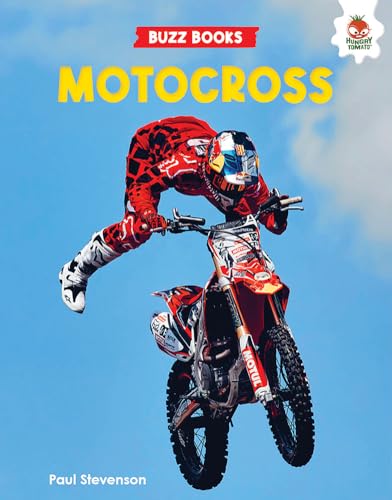 A motocross rider in red gear performing a mid-air stunt on a dirt bike.