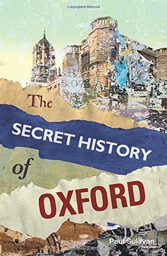 Book cover with Oxford architecture and torn paper collage effect.